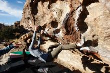 Bouldering in Hueco Tanks on 12/16/2019 with Blue Lizard Climbing and Yoga

Filename: SRM_20191216_1017070.jpg
Aperture: f/8.0
Shutter Speed: 1/500
Body: Canon EOS-1D Mark II
Lens: Canon EF 16-35mm f/2.8 L