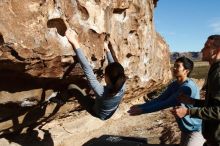 Bouldering in Hueco Tanks on 12/16/2019 with Blue Lizard Climbing and Yoga

Filename: SRM_20191216_1017350.jpg
Aperture: f/8.0
Shutter Speed: 1/640
Body: Canon EOS-1D Mark II
Lens: Canon EF 16-35mm f/2.8 L