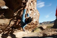Bouldering in Hueco Tanks on 12/16/2019 with Blue Lizard Climbing and Yoga

Filename: SRM_20191216_1018120.jpg
Aperture: f/8.0
Shutter Speed: 1/500
Body: Canon EOS-1D Mark II
Lens: Canon EF 16-35mm f/2.8 L