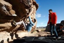 Bouldering in Hueco Tanks on 12/16/2019 with Blue Lizard Climbing and Yoga

Filename: SRM_20191216_1018190.jpg
Aperture: f/8.0
Shutter Speed: 1/400
Body: Canon EOS-1D Mark II
Lens: Canon EF 16-35mm f/2.8 L