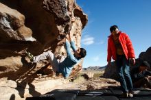 Bouldering in Hueco Tanks on 12/16/2019 with Blue Lizard Climbing and Yoga

Filename: SRM_20191216_1018210.jpg
Aperture: f/8.0
Shutter Speed: 1/400
Body: Canon EOS-1D Mark II
Lens: Canon EF 16-35mm f/2.8 L