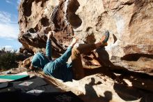 Bouldering in Hueco Tanks on 12/16/2019 with Blue Lizard Climbing and Yoga

Filename: SRM_20191216_1020020.jpg
Aperture: f/8.0
Shutter Speed: 1/400
Body: Canon EOS-1D Mark II
Lens: Canon EF 16-35mm f/2.8 L