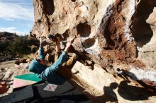 Bouldering in Hueco Tanks on 12/16/2019 with Blue Lizard Climbing and Yoga

Filename: SRM_20191216_1020210.jpg
Aperture: f/8.0
Shutter Speed: 1/400
Body: Canon EOS-1D Mark II
Lens: Canon EF 16-35mm f/2.8 L