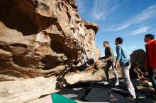 Bouldering in Hueco Tanks on 12/16/2019 with Blue Lizard Climbing and Yoga

Filename: SRM_20191216_1022250.jpg
Aperture: f/8.0
Shutter Speed: 1/500
Body: Canon EOS-1D Mark II
Lens: Canon EF 16-35mm f/2.8 L