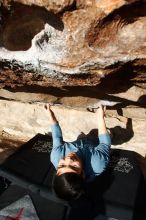 Bouldering in Hueco Tanks on 12/16/2019 with Blue Lizard Climbing and Yoga

Filename: SRM_20191216_1028170.jpg
Aperture: f/8.0
Shutter Speed: 1/500
Body: Canon EOS-1D Mark II
Lens: Canon EF 16-35mm f/2.8 L