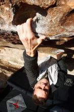 Bouldering in Hueco Tanks on 12/16/2019 with Blue Lizard Climbing and Yoga

Filename: SRM_20191216_1029262.jpg
Aperture: f/8.0
Shutter Speed: 1/500
Body: Canon EOS-1D Mark II
Lens: Canon EF 16-35mm f/2.8 L