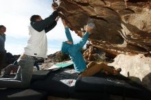 Bouldering in Hueco Tanks on 12/16/2019 with Blue Lizard Climbing and Yoga

Filename: SRM_20191216_1032450.jpg
Aperture: f/8.0
Shutter Speed: 1/250
Body: Canon EOS-1D Mark II
Lens: Canon EF 16-35mm f/2.8 L