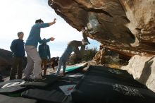 Bouldering in Hueco Tanks on 12/16/2019 with Blue Lizard Climbing and Yoga

Filename: SRM_20191216_1033490.jpg
Aperture: f/8.0
Shutter Speed: 1/250
Body: Canon EOS-1D Mark II
Lens: Canon EF 16-35mm f/2.8 L