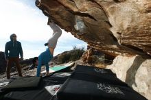Bouldering in Hueco Tanks on 12/16/2019 with Blue Lizard Climbing and Yoga

Filename: SRM_20191216_1034510.jpg
Aperture: f/8.0
Shutter Speed: 1/250
Body: Canon EOS-1D Mark II
Lens: Canon EF 16-35mm f/2.8 L