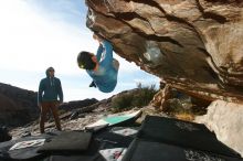 Bouldering in Hueco Tanks on 12/16/2019 with Blue Lizard Climbing and Yoga

Filename: SRM_20191216_1035150.jpg
Aperture: f/8.0
Shutter Speed: 1/250
Body: Canon EOS-1D Mark II
Lens: Canon EF 16-35mm f/2.8 L