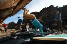 Bouldering in Hueco Tanks on 12/16/2019 with Blue Lizard Climbing and Yoga

Filename: SRM_20191216_1036280.jpg
Aperture: f/8.0
Shutter Speed: 1/250
Body: Canon EOS-1D Mark II
Lens: Canon EF 16-35mm f/2.8 L