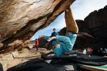 Bouldering in Hueco Tanks on 12/16/2019 with Blue Lizard Climbing and Yoga

Filename: SRM_20191216_1036400.jpg
Aperture: f/8.0
Shutter Speed: 1/250
Body: Canon EOS-1D Mark II
Lens: Canon EF 16-35mm f/2.8 L