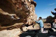 Bouldering in Hueco Tanks on 12/16/2019 with Blue Lizard Climbing and Yoga

Filename: SRM_20191216_1039220.jpg
Aperture: f/8.0
Shutter Speed: 1/250
Body: Canon EOS-1D Mark II
Lens: Canon EF 16-35mm f/2.8 L