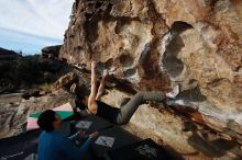 Bouldering in Hueco Tanks on 12/16/2019 with Blue Lizard Climbing and Yoga

Filename: SRM_20191216_1042270.jpg
Aperture: f/8.0
Shutter Speed: 1/250
Body: Canon EOS-1D Mark II
Lens: Canon EF 16-35mm f/2.8 L