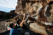 Bouldering in Hueco Tanks on 12/16/2019 with Blue Lizard Climbing and Yoga

Filename: SRM_20191216_1042360.jpg
Aperture: f/8.0
Shutter Speed: 1/250
Body: Canon EOS-1D Mark II
Lens: Canon EF 16-35mm f/2.8 L