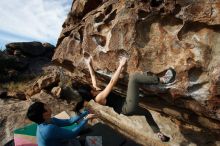 Bouldering in Hueco Tanks on 12/16/2019 with Blue Lizard Climbing and Yoga

Filename: SRM_20191216_1042510.jpg
Aperture: f/8.0
Shutter Speed: 1/250
Body: Canon EOS-1D Mark II
Lens: Canon EF 16-35mm f/2.8 L