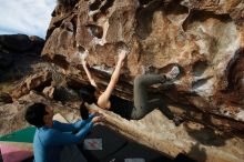 Bouldering in Hueco Tanks on 12/16/2019 with Blue Lizard Climbing and Yoga

Filename: SRM_20191216_1042530.jpg
Aperture: f/8.0
Shutter Speed: 1/250
Body: Canon EOS-1D Mark II
Lens: Canon EF 16-35mm f/2.8 L