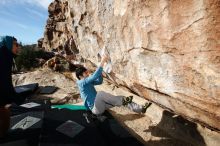 Bouldering in Hueco Tanks on 12/16/2019 with Blue Lizard Climbing and Yoga

Filename: SRM_20191216_1051250.jpg
Aperture: f/8.0
Shutter Speed: 1/250
Body: Canon EOS-1D Mark II
Lens: Canon EF 16-35mm f/2.8 L