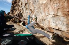 Bouldering in Hueco Tanks on 12/16/2019 with Blue Lizard Climbing and Yoga

Filename: SRM_20191216_1051280.jpg
Aperture: f/8.0
Shutter Speed: 1/250
Body: Canon EOS-1D Mark II
Lens: Canon EF 16-35mm f/2.8 L