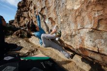 Bouldering in Hueco Tanks on 12/16/2019 with Blue Lizard Climbing and Yoga

Filename: SRM_20191216_1051390.jpg
Aperture: f/8.0
Shutter Speed: 1/250
Body: Canon EOS-1D Mark II
Lens: Canon EF 16-35mm f/2.8 L