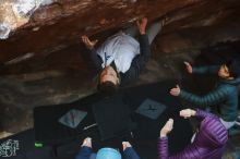 Bouldering in Hueco Tanks on 12/16/2019 with Blue Lizard Climbing and Yoga

Filename: SRM_20191216_1146510.jpg
Aperture: f/3.2
Shutter Speed: 1/250
Body: Canon EOS-1D Mark II
Lens: Canon EF 50mm f/1.8 II