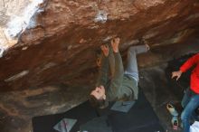 Bouldering in Hueco Tanks on 12/16/2019 with Blue Lizard Climbing and Yoga

Filename: SRM_20191216_1203170.jpg
Aperture: f/3.2
Shutter Speed: 1/250
Body: Canon EOS-1D Mark II
Lens: Canon EF 50mm f/1.8 II