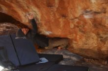 Bouldering in Hueco Tanks on 12/16/2019 with Blue Lizard Climbing and Yoga

Filename: SRM_20191216_1217010.jpg
Aperture: f/2.8
Shutter Speed: 1/250
Body: Canon EOS-1D Mark II
Lens: Canon EF 50mm f/1.8 II