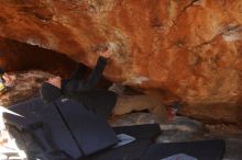 Bouldering in Hueco Tanks on 12/16/2019 with Blue Lizard Climbing and Yoga

Filename: SRM_20191216_1219260.jpg
Aperture: f/2.8
Shutter Speed: 1/250
Body: Canon EOS-1D Mark II
Lens: Canon EF 50mm f/1.8 II