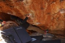 Bouldering in Hueco Tanks on 12/16/2019 with Blue Lizard Climbing and Yoga

Filename: SRM_20191216_1219270.jpg
Aperture: f/2.8
Shutter Speed: 1/250
Body: Canon EOS-1D Mark II
Lens: Canon EF 50mm f/1.8 II