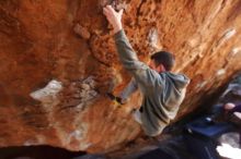 Bouldering in Hueco Tanks on 12/16/2019 with Blue Lizard Climbing and Yoga

Filename: SRM_20191216_1250570.jpg
Aperture: f/4.0
Shutter Speed: 1/250
Body: Canon EOS-1D Mark II
Lens: Canon EF 16-35mm f/2.8 L