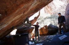 Bouldering in Hueco Tanks on 12/16/2019 with Blue Lizard Climbing and Yoga

Filename: SRM_20191216_1253250.jpg
Aperture: f/4.0
Shutter Speed: 1/250
Body: Canon EOS-1D Mark II
Lens: Canon EF 16-35mm f/2.8 L