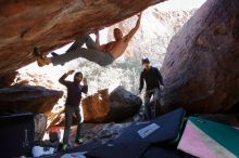 Bouldering in Hueco Tanks on 12/16/2019 with Blue Lizard Climbing and Yoga

Filename: SRM_20191216_1253300.jpg
Aperture: f/4.0
Shutter Speed: 1/250
Body: Canon EOS-1D Mark II
Lens: Canon EF 16-35mm f/2.8 L