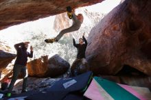 Bouldering in Hueco Tanks on 12/16/2019 with Blue Lizard Climbing and Yoga

Filename: SRM_20191216_1253380.jpg
Aperture: f/4.0
Shutter Speed: 1/250
Body: Canon EOS-1D Mark II
Lens: Canon EF 16-35mm f/2.8 L