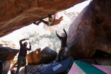 Bouldering in Hueco Tanks on 12/16/2019 with Blue Lizard Climbing and Yoga

Filename: SRM_20191216_1253420.jpg
Aperture: f/4.0
Shutter Speed: 1/250
Body: Canon EOS-1D Mark II
Lens: Canon EF 16-35mm f/2.8 L