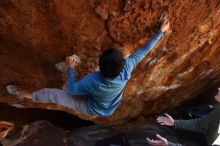 Bouldering in Hueco Tanks on 12/16/2019 with Blue Lizard Climbing and Yoga

Filename: SRM_20191216_1258050.jpg
Aperture: f/4.0
Shutter Speed: 1/250
Body: Canon EOS-1D Mark II
Lens: Canon EF 16-35mm f/2.8 L