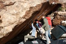 Bouldering in Hueco Tanks on 12/16/2019 with Blue Lizard Climbing and Yoga

Filename: SRM_20191216_1320460.jpg
Aperture: f/8.0
Shutter Speed: 1/250
Body: Canon EOS-1D Mark II
Lens: Canon EF 16-35mm f/2.8 L