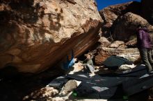 Bouldering in Hueco Tanks on 12/16/2019 with Blue Lizard Climbing and Yoga

Filename: SRM_20191216_1326440.jpg
Aperture: f/9.0
Shutter Speed: 1/250
Body: Canon EOS-1D Mark II
Lens: Canon EF 16-35mm f/2.8 L