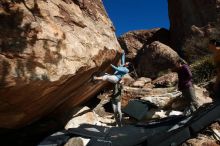 Bouldering in Hueco Tanks on 12/16/2019 with Blue Lizard Climbing and Yoga

Filename: SRM_20191216_1327120.jpg
Aperture: f/9.0
Shutter Speed: 1/250
Body: Canon EOS-1D Mark II
Lens: Canon EF 16-35mm f/2.8 L