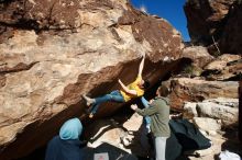 Bouldering in Hueco Tanks on 12/16/2019 with Blue Lizard Climbing and Yoga

Filename: SRM_20191216_1329360.jpg
Aperture: f/9.0
Shutter Speed: 1/250
Body: Canon EOS-1D Mark II
Lens: Canon EF 16-35mm f/2.8 L