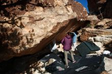 Bouldering in Hueco Tanks on 12/16/2019 with Blue Lizard Climbing and Yoga

Filename: SRM_20191216_1333550.jpg
Aperture: f/9.0
Shutter Speed: 1/250
Body: Canon EOS-1D Mark II
Lens: Canon EF 16-35mm f/2.8 L