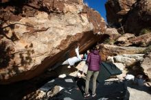 Bouldering in Hueco Tanks on 12/16/2019 with Blue Lizard Climbing and Yoga

Filename: SRM_20191216_1334100.jpg
Aperture: f/9.0
Shutter Speed: 1/250
Body: Canon EOS-1D Mark II
Lens: Canon EF 16-35mm f/2.8 L