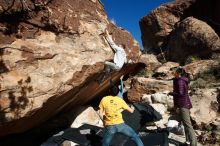 Bouldering in Hueco Tanks on 12/16/2019 with Blue Lizard Climbing and Yoga

Filename: SRM_20191216_1334290.jpg
Aperture: f/9.0
Shutter Speed: 1/250
Body: Canon EOS-1D Mark II
Lens: Canon EF 16-35mm f/2.8 L