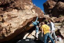 Bouldering in Hueco Tanks on 12/16/2019 with Blue Lizard Climbing and Yoga

Filename: SRM_20191216_1339350.jpg
Aperture: f/9.0
Shutter Speed: 1/250
Body: Canon EOS-1D Mark II
Lens: Canon EF 16-35mm f/2.8 L