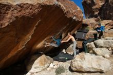 Bouldering in Hueco Tanks on 12/16/2019 with Blue Lizard Climbing and Yoga

Filename: SRM_20191216_1402340.jpg
Aperture: f/9.0
Shutter Speed: 1/250
Body: Canon EOS-1D Mark II
Lens: Canon EF 16-35mm f/2.8 L