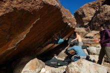 Bouldering in Hueco Tanks on 12/16/2019 with Blue Lizard Climbing and Yoga

Filename: SRM_20191216_1410500.jpg
Aperture: f/9.0
Shutter Speed: 1/250
Body: Canon EOS-1D Mark II
Lens: Canon EF 16-35mm f/2.8 L