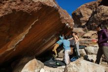 Bouldering in Hueco Tanks on 12/16/2019 with Blue Lizard Climbing and Yoga

Filename: SRM_20191216_1410550.jpg
Aperture: f/9.0
Shutter Speed: 1/250
Body: Canon EOS-1D Mark II
Lens: Canon EF 16-35mm f/2.8 L