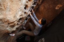 Bouldering in Hueco Tanks on 12/16/2019 with Blue Lizard Climbing and Yoga

Filename: SRM_20191216_1526070.jpg
Aperture: f/6.3
Shutter Speed: 1/250
Body: Canon EOS-1D Mark II
Lens: Canon EF 16-35mm f/2.8 L