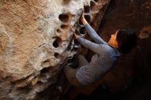 Bouldering in Hueco Tanks on 12/16/2019 with Blue Lizard Climbing and Yoga

Filename: SRM_20191216_1526130.jpg
Aperture: f/7.1
Shutter Speed: 1/250
Body: Canon EOS-1D Mark II
Lens: Canon EF 16-35mm f/2.8 L