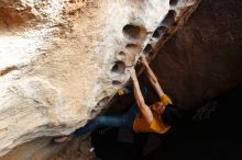 Bouldering in Hueco Tanks on 12/16/2019 with Blue Lizard Climbing and Yoga

Filename: SRM_20191216_1530330.jpg
Aperture: f/6.3
Shutter Speed: 1/250
Body: Canon EOS-1D Mark II
Lens: Canon EF 16-35mm f/2.8 L