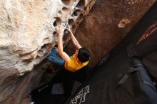 Bouldering in Hueco Tanks on 12/16/2019 with Blue Lizard Climbing and Yoga

Filename: SRM_20191216_1530380.jpg
Aperture: f/5.0
Shutter Speed: 1/250
Body: Canon EOS-1D Mark II
Lens: Canon EF 16-35mm f/2.8 L